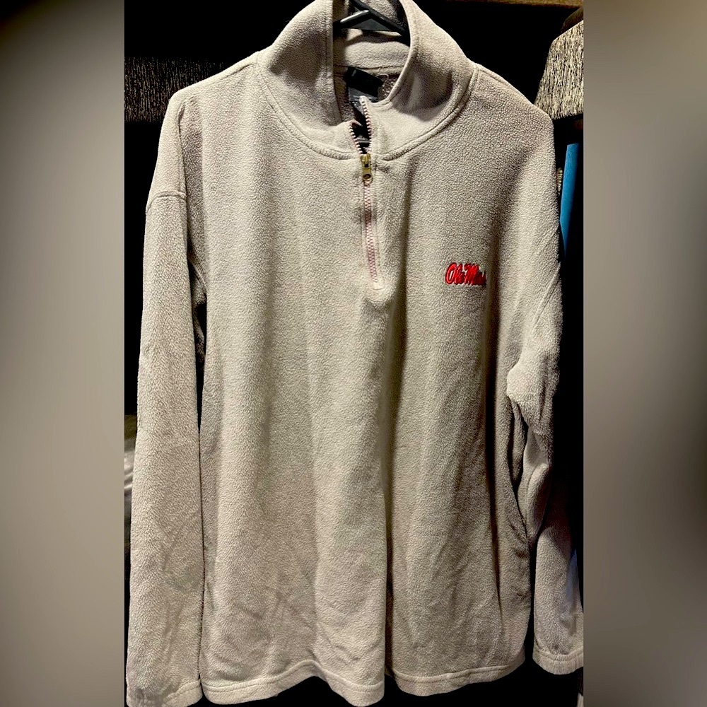 PRO Edge light gray Sherpa 3/4 zip sweatshirt